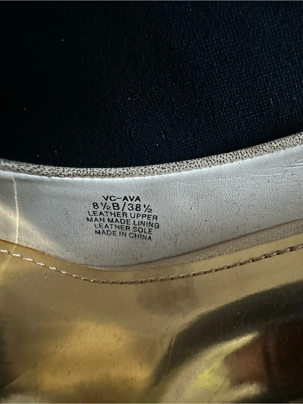 Vince Camuto Leather Platform Shimmery Champagne High Heel Pumps 8.5 shoes